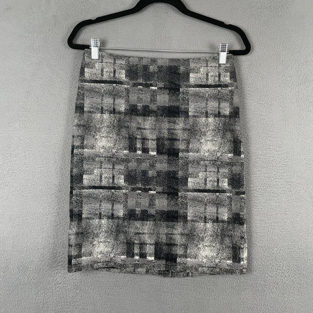 MM Lafleur Skirt Womens 2 Geometric Abstract Print Cotton Blend Career Work Offi